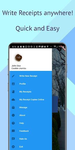 Teleprinter Receipt: Receipt G - Image screenshot of android app