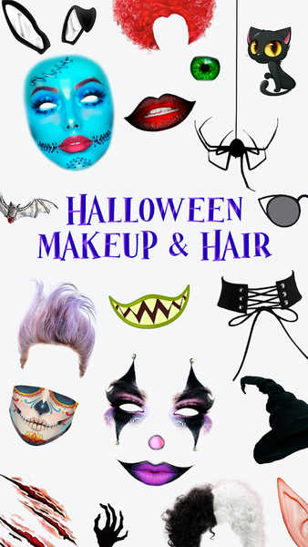 Halloween Makeup and Hair - Image screenshot of android app