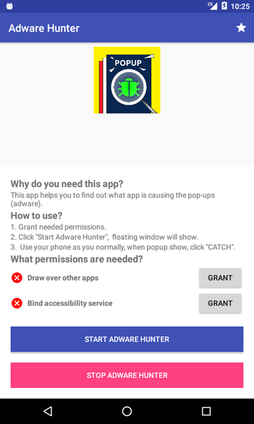 Adware Hunter - Popup Ad Fixer - عکس برنامه موبایلی اندروید