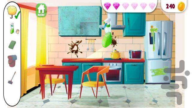 بازی دخترانه خانه داری پرنسس - عکس بازی موبایلی اندروید