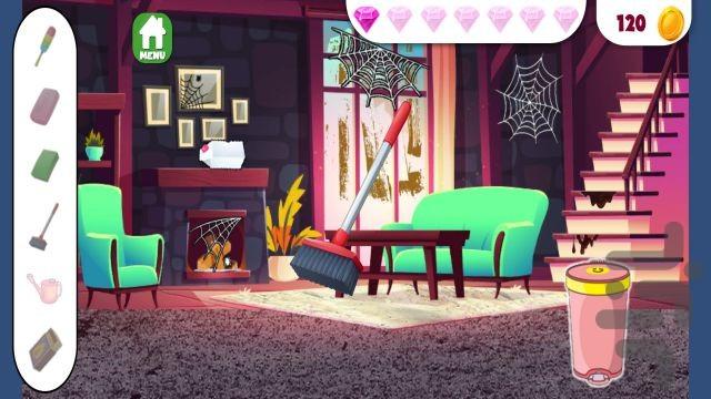 بازی دخترانه خانه داری پرنسس - عکس بازی موبایلی اندروید
