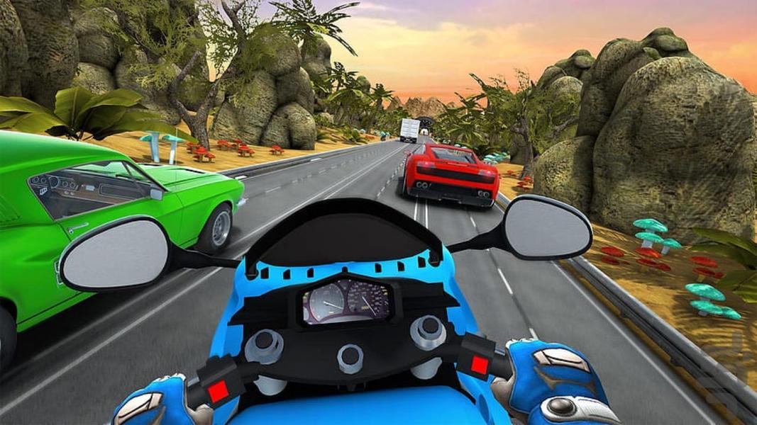 موتور بازی در ترافیک - Gameplay image of android game
