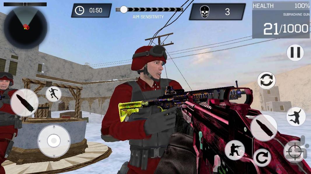 تفنگ بازی-کانتر - Gameplay image of android game