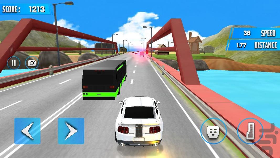 بازی ماشین رانندگی در ترافیک - عکس بازی موبایلی اندروید