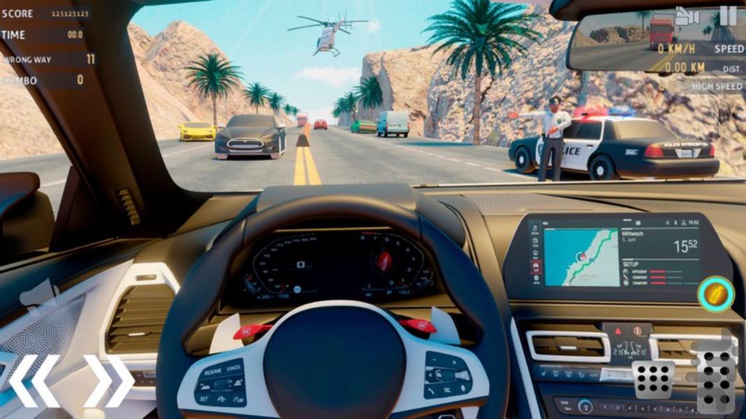بازی ماشین رانندگی در ترافیک - عکس بازی موبایلی اندروید