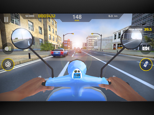 Moto Racing Club: Highway Ride - Gameplay image of android game