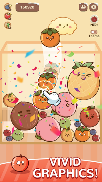 Fruit Merge Drop Saga - Gameplay image of android game