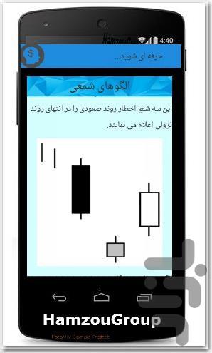 تحلیل بورس - عکس برنامه موبایلی اندروید