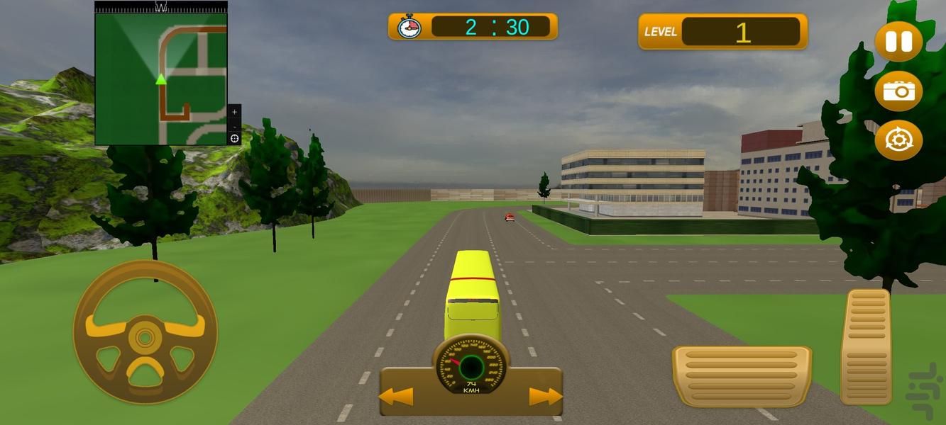 بازی ماشین راننده اتوبوس : بازی جدید - عکس بازی موبایلی اندروید