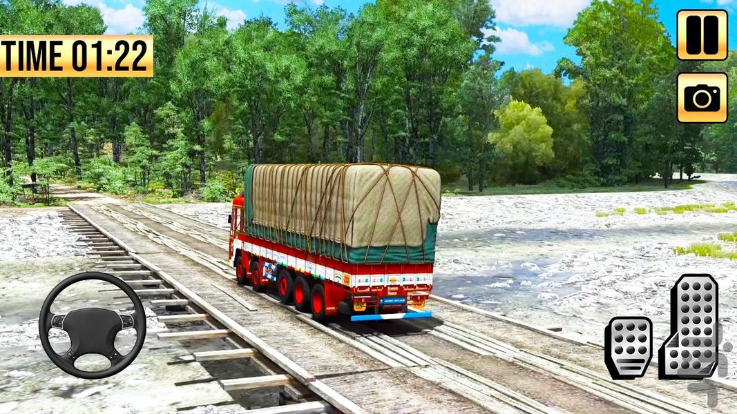 بازی کامیون هندی : ماشین سنگین - Gameplay image of android game