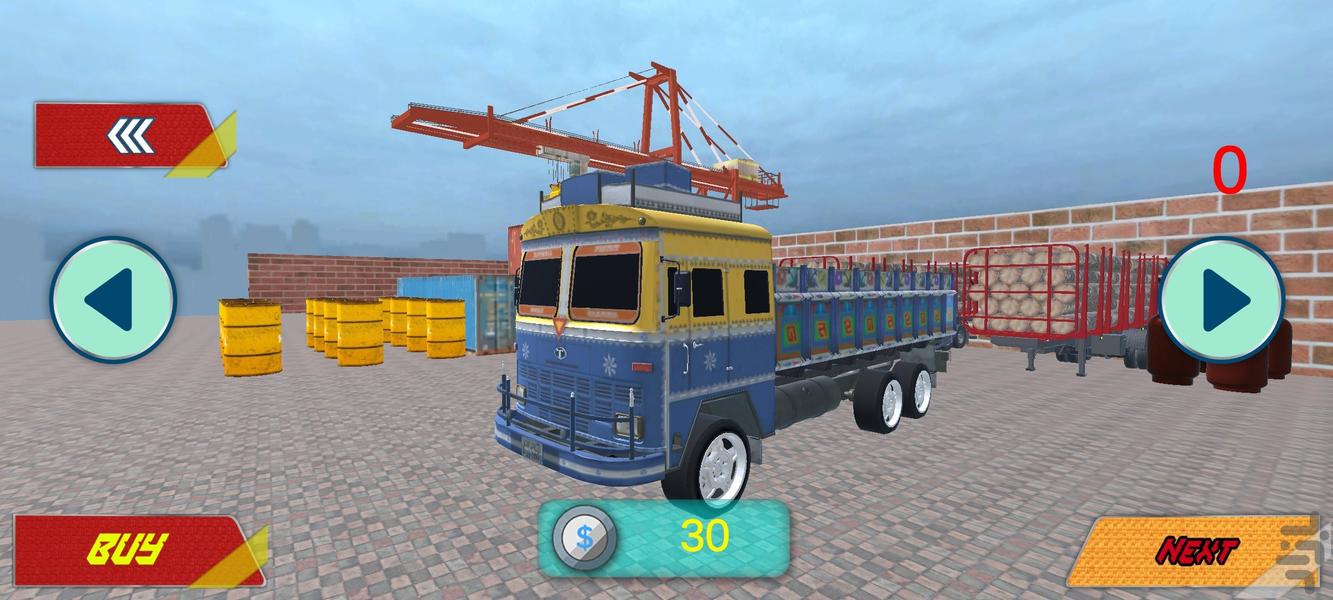 بازی کامیون هندی : ماشین سنگین - Gameplay image of android game