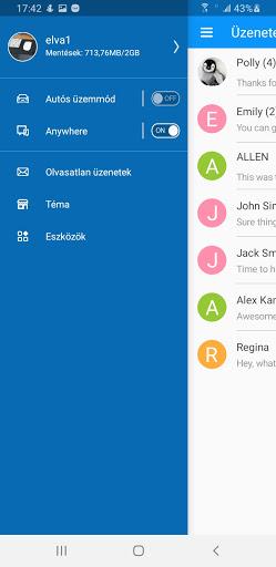 Handcent SMS Hungarian Languag - Image screenshot of android app