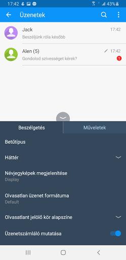 Handcent SMS Hungarian Languag - Image screenshot of android app