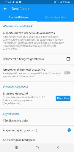 Handcent SMS Hungarian Languag - Image screenshot of android app