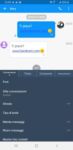 Handcent SMS Italian Language pack - عکس برنامه موبایلی اندروید