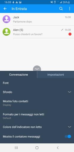 Handcent SMS Italian Language pack - Image screenshot of android app