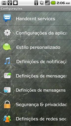 Handcent SMS Portuguese Langua - Image screenshot of android app