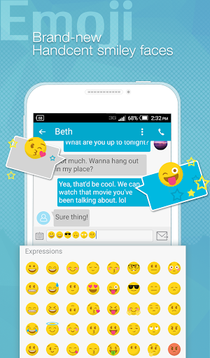 Handcent smileys plugin (HC) - عکس برنامه موبایلی اندروید
