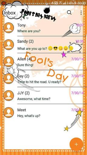 Fool Day Skin (Next SMS) - عکس برنامه موبایلی اندروید