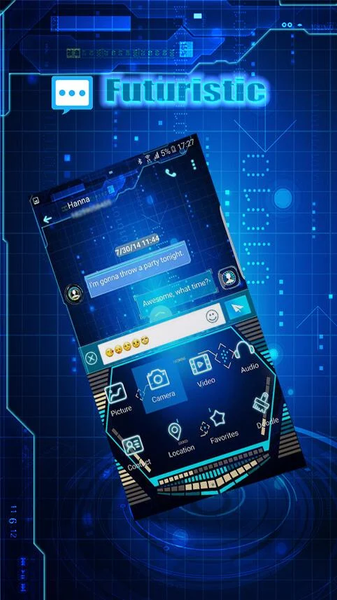 Futuristic theme - Image screenshot of android app
