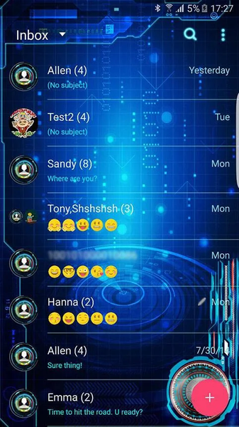 Futuristic theme - Image screenshot of android app