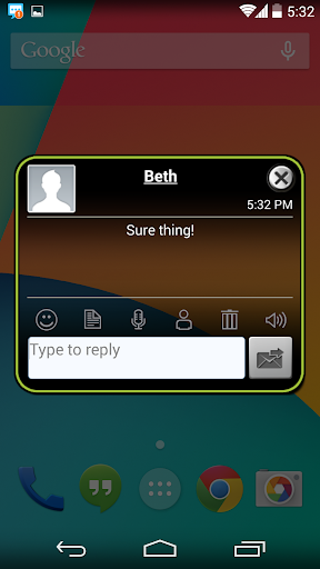 Handcent ۶ Skin Android - عکس برنامه موبایلی اندروید