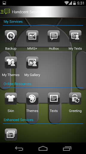 Handcent ۶ Skin Android - عکس برنامه موبایلی اندروید