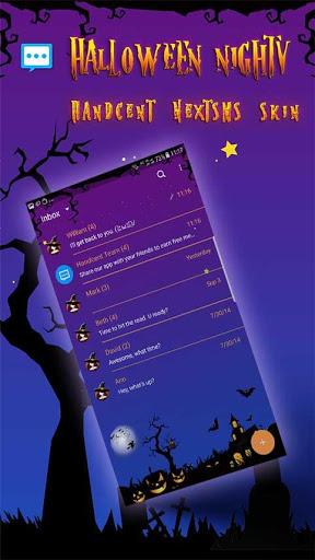 Halloween Night skin for Next SMS - عکس برنامه موبایلی اندروید