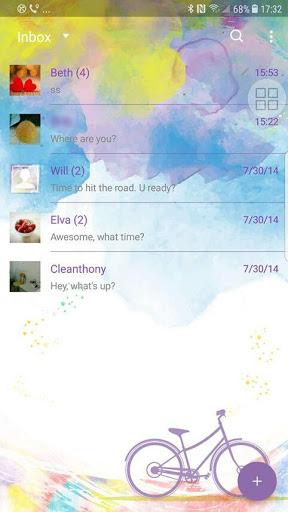 Love nature Next SMS  Skin - Image screenshot of android app