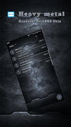 Heavy metal skin for Next SMS - عکس برنامه موبایلی اندروید