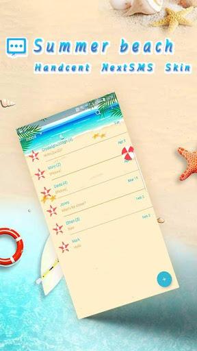 Summer beach skin for Next SMS - عکس برنامه موبایلی اندروید