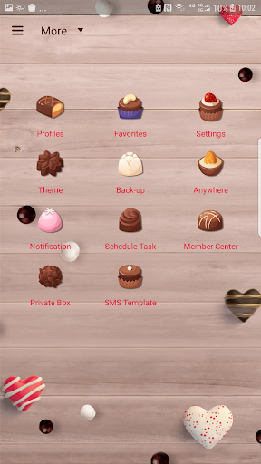 Sweet chocolate Next SMS skin - عکس برنامه موبایلی اندروید