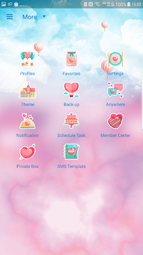 Sweet days Next SMS skin - عکس برنامه موبایلی اندروید