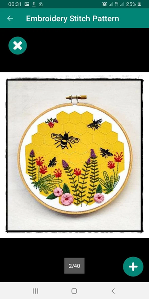 Hand Embroidery Stitch Pattern - عکس برنامه موبایلی اندروید