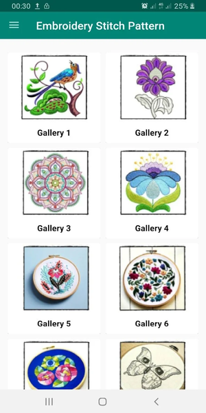 Hand Embroidery Stitch Pattern - Image screenshot of android app