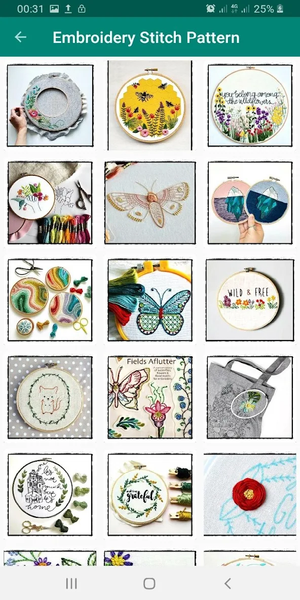 Hand Embroidery Stitch Pattern - عکس برنامه موبایلی اندروید
