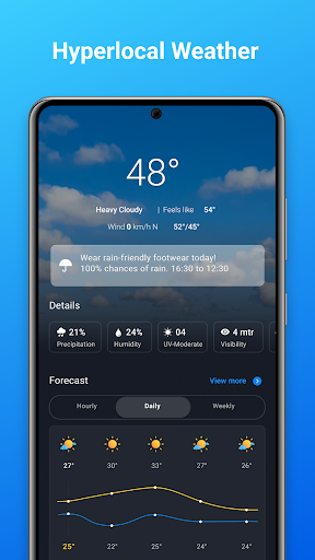 1Weather:Widget Forecast Radar - عکس برنامه موبایلی اندروید