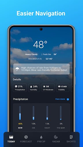 1Weather Forecasts & Radar - Image screenshot of android app