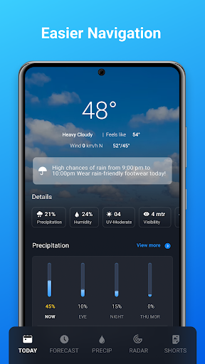 1Weather:Widget Forecast Radar - عکس برنامه موبایلی اندروید