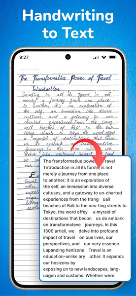 Handwriting to Text Converter - عکس برنامه موبایلی اندروید