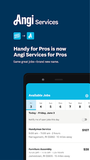 Angi Services for Pros - Image screenshot of android app