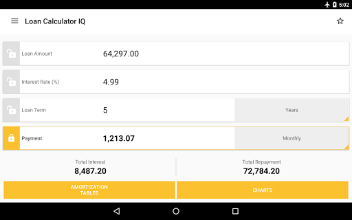 Loan Calculator IQ - عکس برنامه موبایلی اندروید