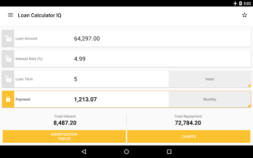 Loan Calculator IQ - Image screenshot of android app