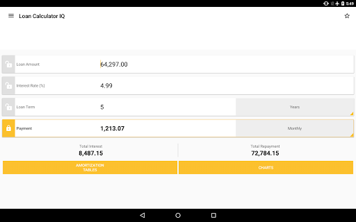 Loan Calculator IQ - عکس برنامه موبایلی اندروید