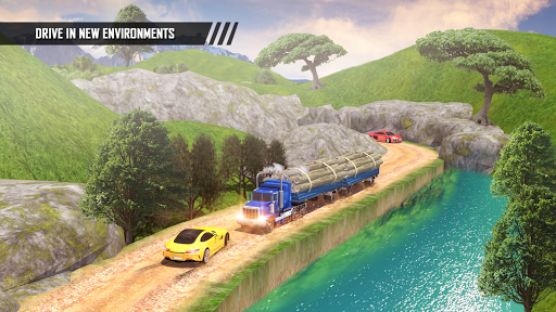 offroad transport truck driving:cargo truck driver - Gameplay image of android game