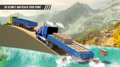 offroad transport truck driving:cargo truck driver - Gameplay image of android game