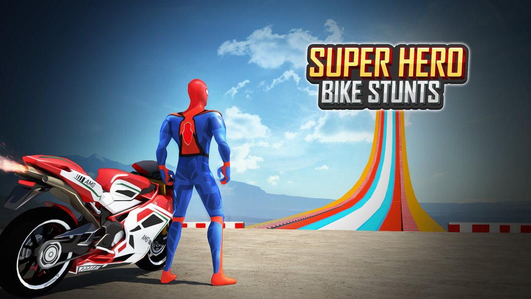 Bike Racing Games Stunts 3d - Gameplay image of android game