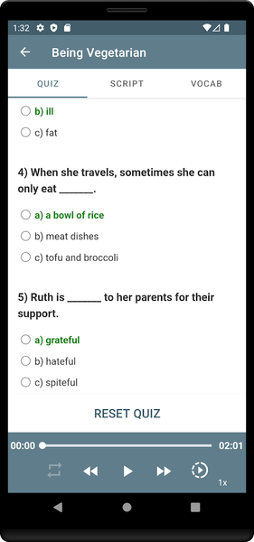 B1 Listening - English Test - Image screenshot of android app