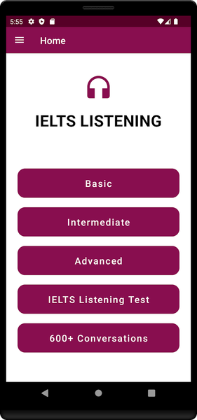 IELTS Listening - IELTS Test - عکس برنامه موبایلی اندروید