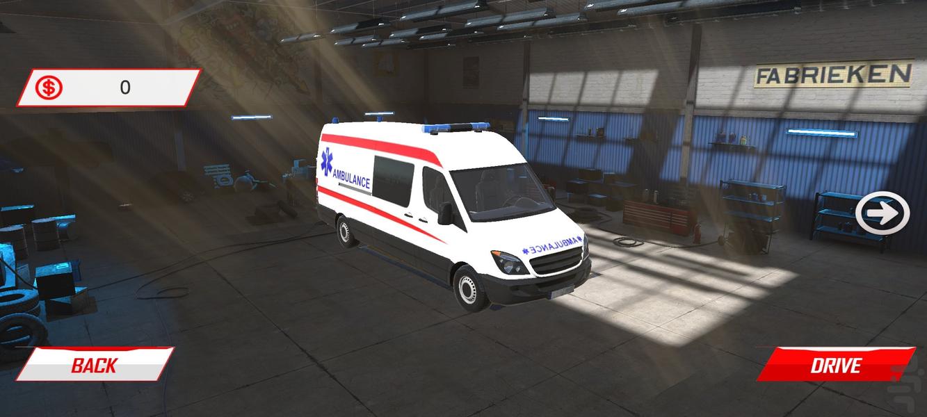 بازی ماشین آمبولانس : بازی جدید - Gameplay image of android game